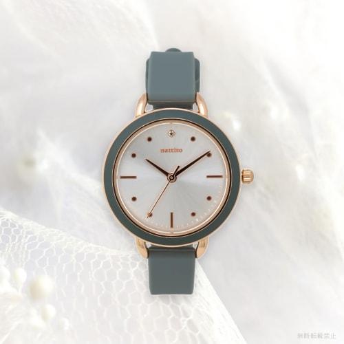 Fieldwork Women's Analog Watch with Silicone Band, Green, YM102-3