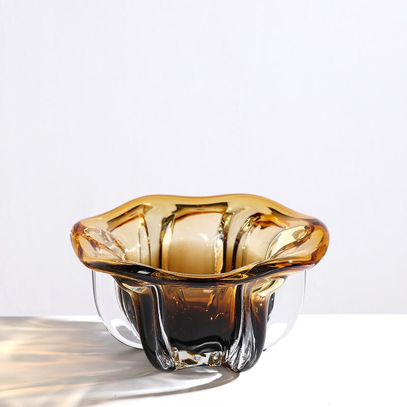 

Creative Crystal Glass Vases Dining Table Decoration Abstract Irregular Shaped Vases Hydroponic Vases Living Room Decoration