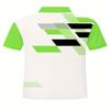 Fashion Block Digital Printing Pattern Men's Regular Edition Polo Shirt Summer Casual Outdoor Short Sleeved Top