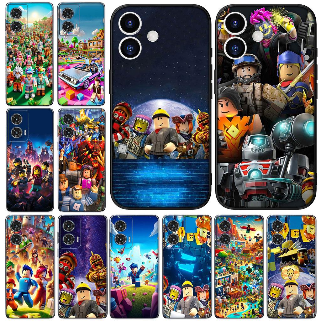 Cover Wallpaper R-Robloxs for Motorola Moto G86 G57 G67 G24 G15 G54 Power G13 G14 G34 G35 G45 G60 G53 G55 G64 G75 G72 Phone Case