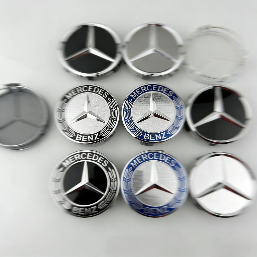 CQW1 Abs 4pcs For Mercedes Benz GLA GLC CLA W205 W212 W203 W176 W177 W168 W246 Wheel Center Caps Badge Logo Car Hub Cover