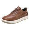 Autumn and Winter Casual Men's Shoes Pu Solid Color Lightweight Sports Shoes Men's Comfortable and Versatile Trend Men's Casual Shoes