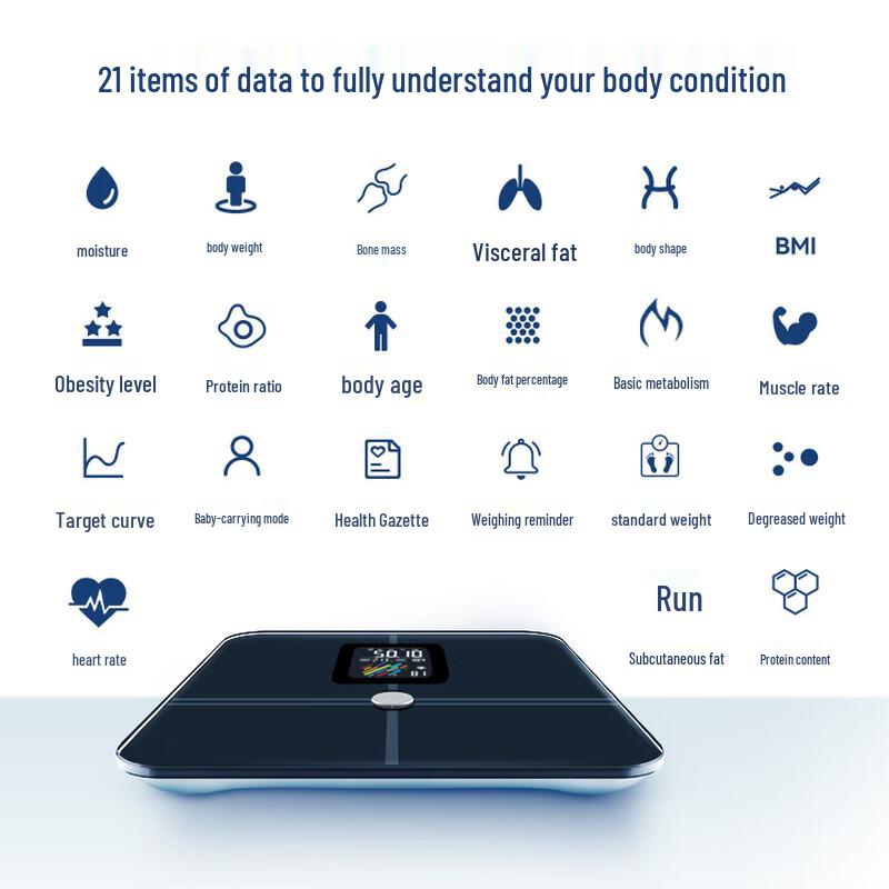 Smart Body Fat Scale with Color Display (CN version)