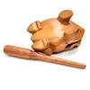 1Pc Thailand Frog Wood Carving Ornaments Hand-Carved Toad Creative Vocal Toys Solid Wood Toad Craft Scenic Souvenirs