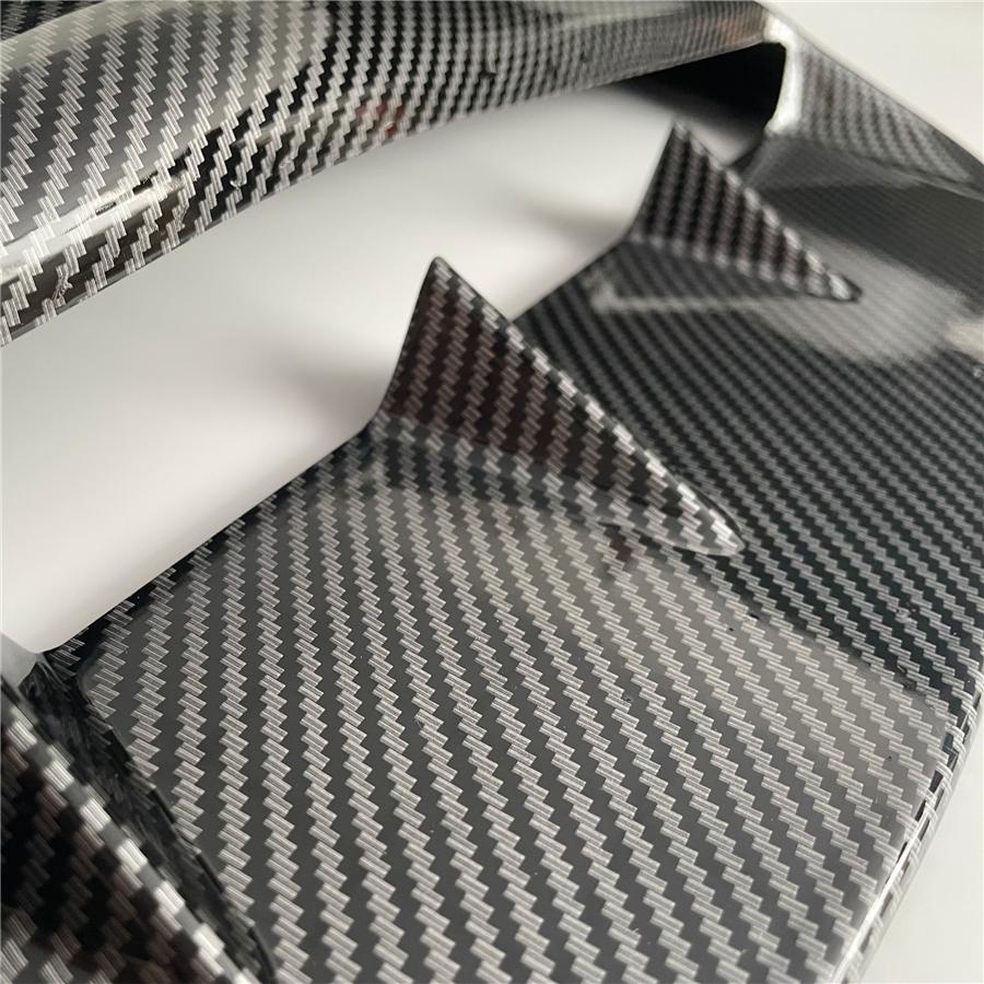 Car Decorative Air Flow Intake Hood Scoop Vent Bonnet Cover Carbon Fiber Look