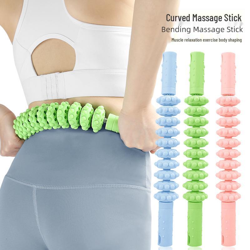 Bionic Ten-Wheel Roller: Bendable Massage & Arm Strength Exercise Combo