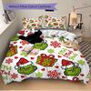 3-delige Kerst Grinch Beddengoed Sets Voor Alle Maten Nieuwe 3D Geprinte Bedsprei Dekbed Dekbedovertrek Kussensloop Slaapkamer Decoratie