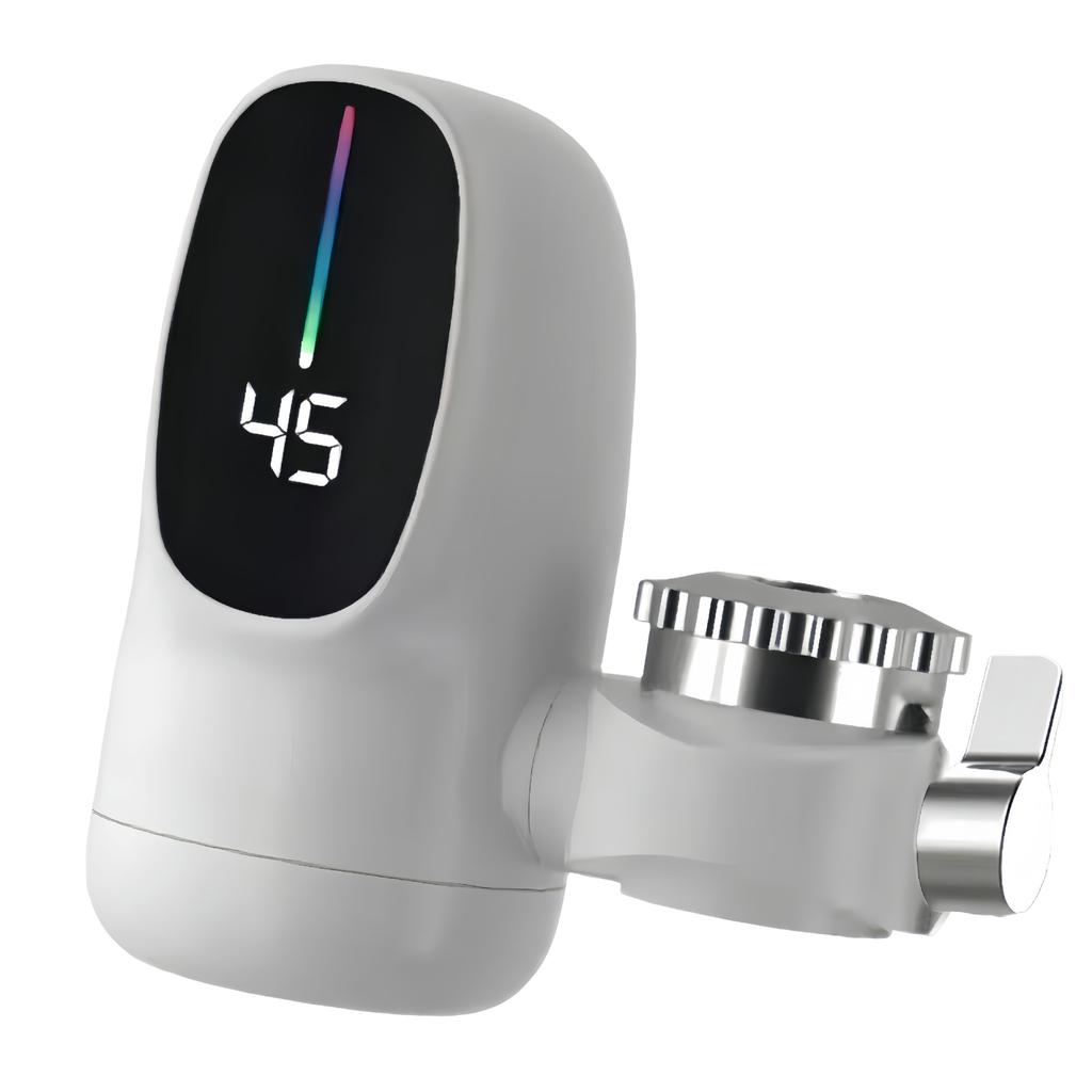 110V Rapid Heating Tap with Digital Display Fast Heating Water Tap Energy Saving Hot Cold Mixer for Kitchen Sink Bathroom