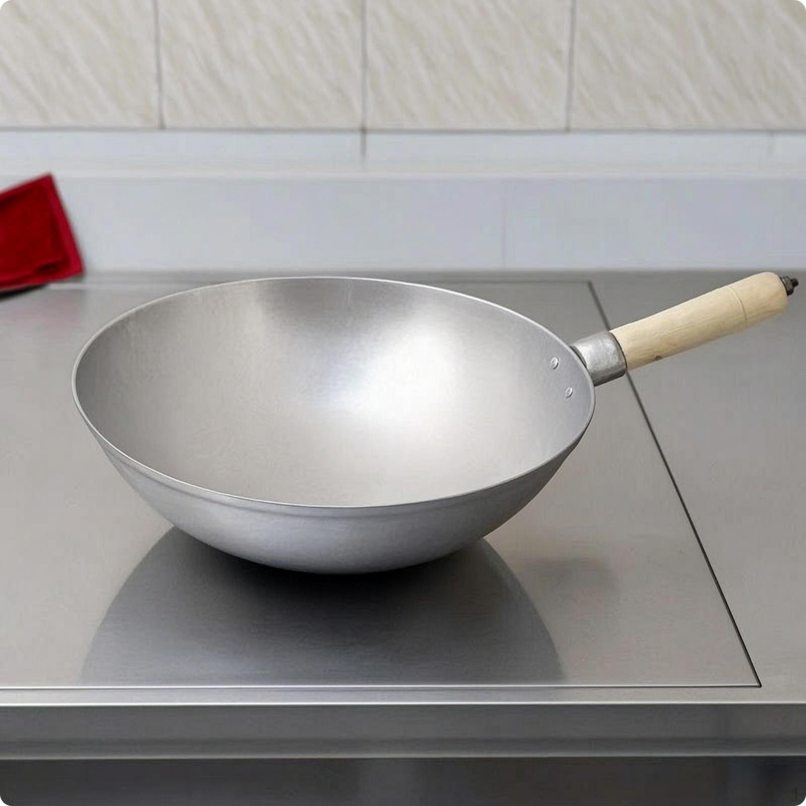 Wok Handmade Aluminum Uncoated Stir Fry