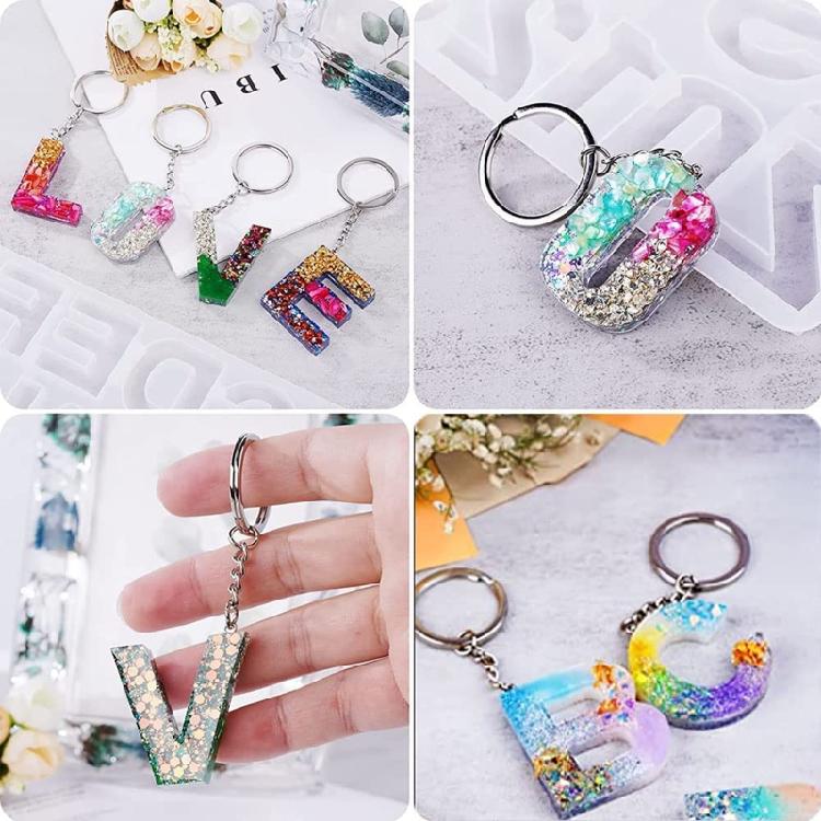 220x Split for Key Ring with Chain and Jump Rings Screw Eye Pins Metal Ring DIY