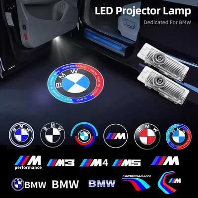 BAEG1 New 2025 E60 E93 2025 For M X3 X5 X6 2pcs Car Door Welcome LED Projector Laser Logo Door Light For BMW 50th Anniversary Edi