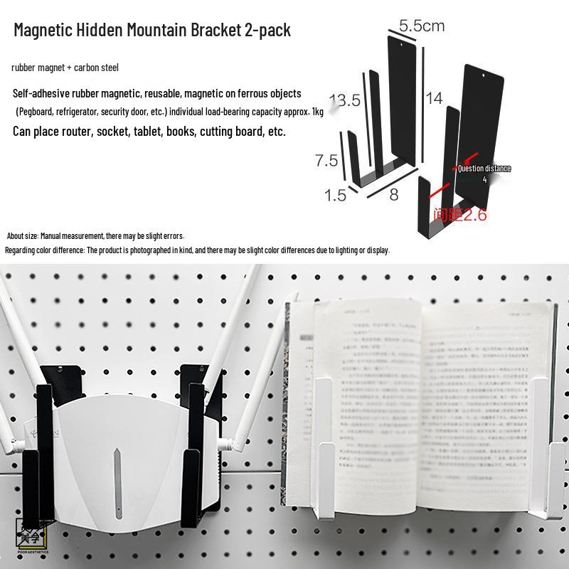 Muji-Style Magnetic Storage Rack & Accessories for Whiteboards, Doors & Refrigerators