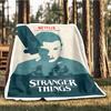 1ks Deka Stranger Things Venkovní Lehká Flanelová Přikrývka Na Cestování, Kempování, Obývací Pokoj, Pohovku, Židli Měkká
