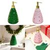 Xmas Tree Hand Soap Liquid Dispenser Lotion Dispenser Christmas Decor Container for Laundry Room Bathroom Vanity Washroom