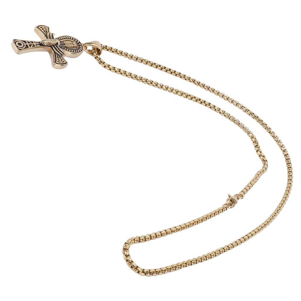 Vintage Men Pendant Necklace Hip Hop Style Male Jewelry Necklace Gift Clothes AccessoryGold