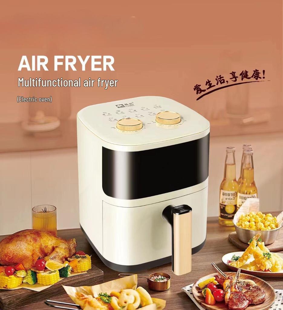 6L Intelligenter Heißluftfritteuse: Tragbar, Multifunktional, Ölfrei, Rauchfrei, Automatisches Visuelles Kochen