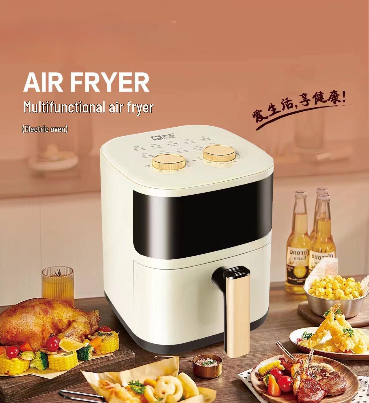 

6л Розумна Аерофритюрниця: Портативний, Багатофункціональний, Без олії, Без диму, Автоматичне візуальне приготування