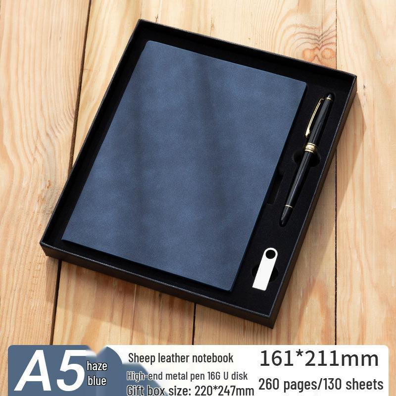 Thickened Sheepskin Business Notebook