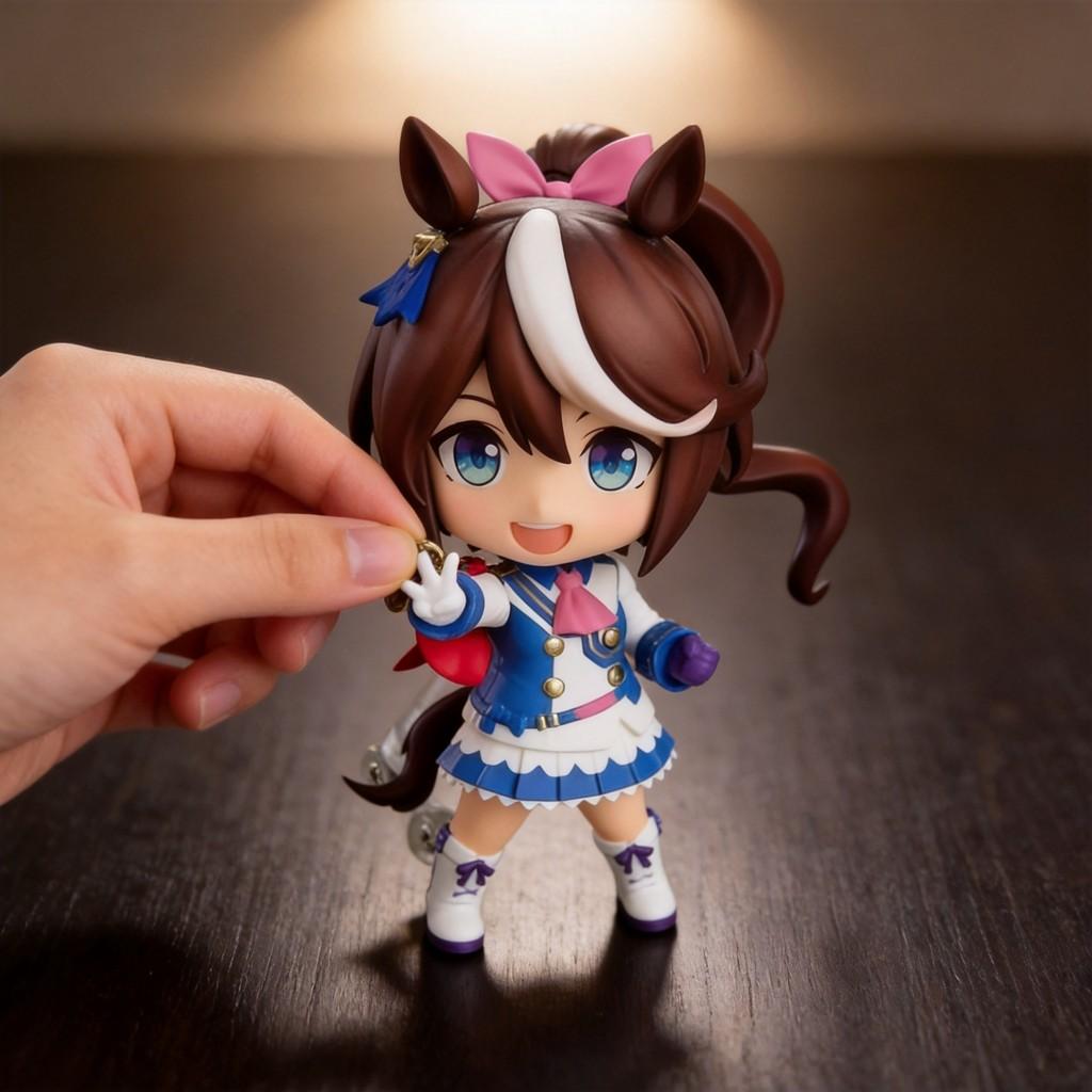 Uma Musume Pvc Figure Model Toy With Interchangeable Faces For Collectors And Fans