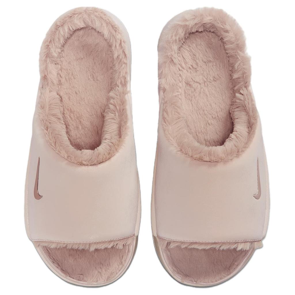 Nike Ciabatte da donna con zeppa in gomma Calm Elevation, beige e rosa, HV8560-600