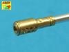 Aber Russian Gun 57mm Barrel Set of 2 Plastic Model Parts 35L205 1/35 ZSU-57 Self-Propelled Anti-Aircraft S-68 (Tank)
