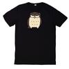 T-Shirt Owl Tawny Night Active Night Owl Motif CottonWill Open In a New Window or Tab