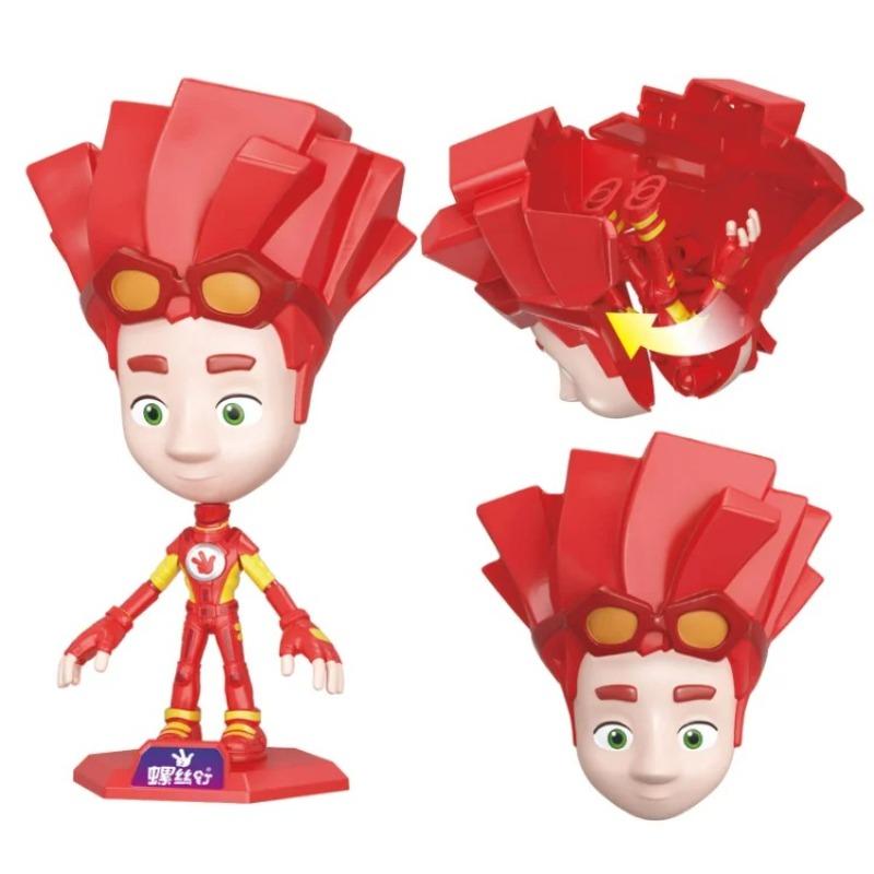Cartoon The Fixies Simka Nolik Digit Tom-Thomas Fire Papus Action Figures Joint Movable Doll Screw Family Collectible Toys Gifts
