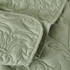 Washed Cotton Quilted Bedspread Set - 3-Piece Washable Coverlet Set, Breathable and Versatile