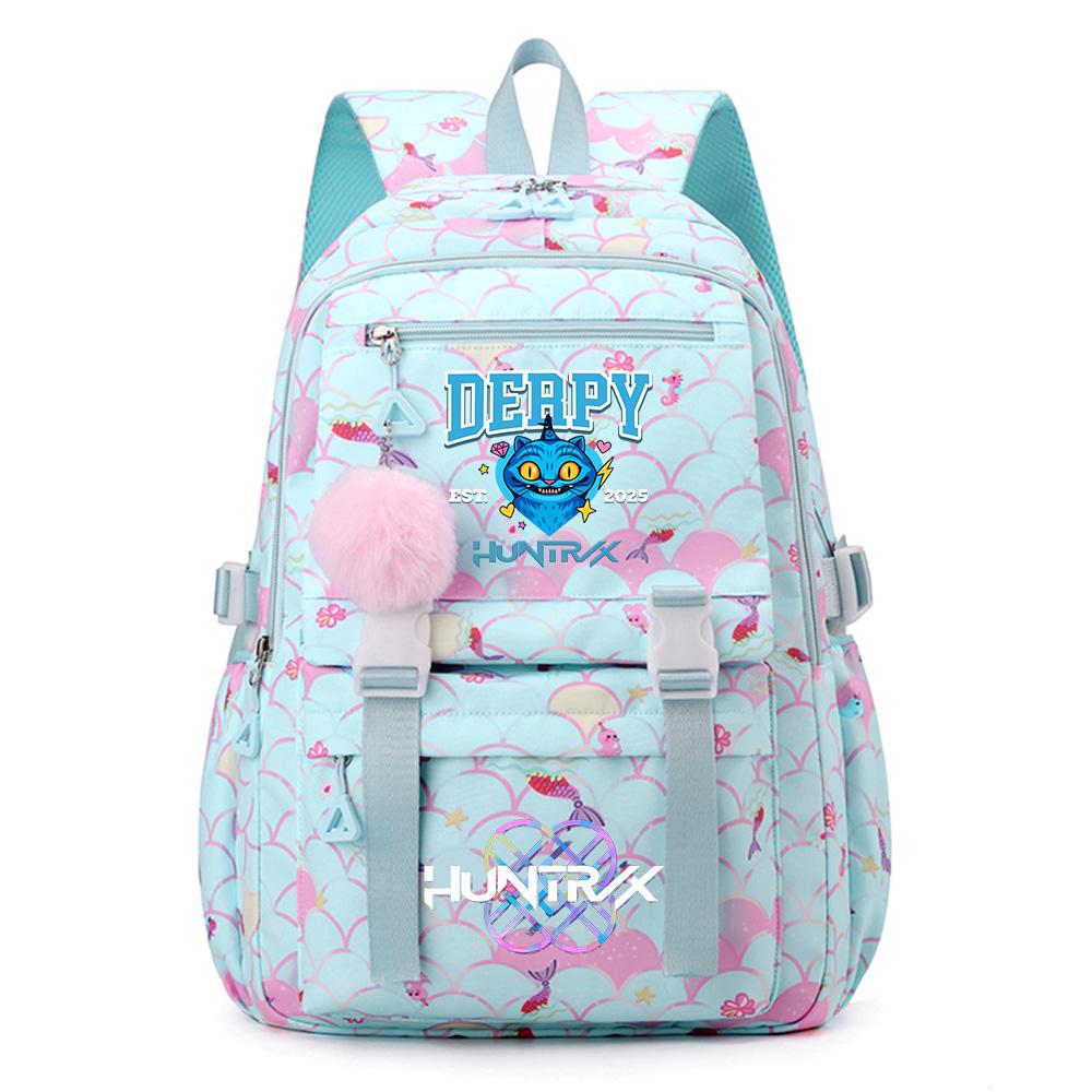 Anime KPOP Printed Backpack Large Capacity Bookbag Student Boy Girl Schoolbag Outdoor Large Capacity Waterproof Sports Laptop Travel Bag