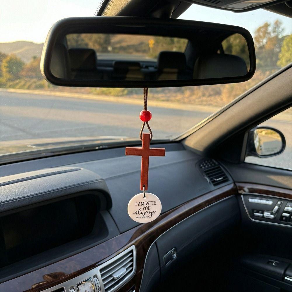 Wooden Cross NFC Bible Cross Pendant Inspirational Daily Encouragement Daily Bible Verse Charm Handmade Prayer Time