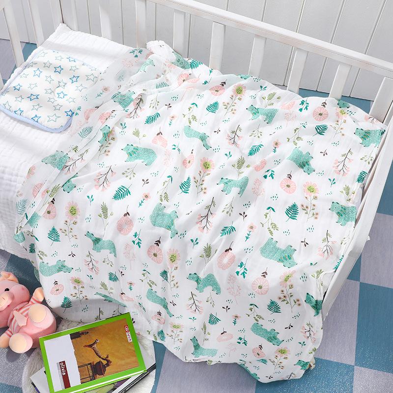New Bamboo Cotton Soft Baby Blankets Newborn Muslin Swaddle Blanket for Newborn Girl and Boy Super Soft Baby Bath Towel