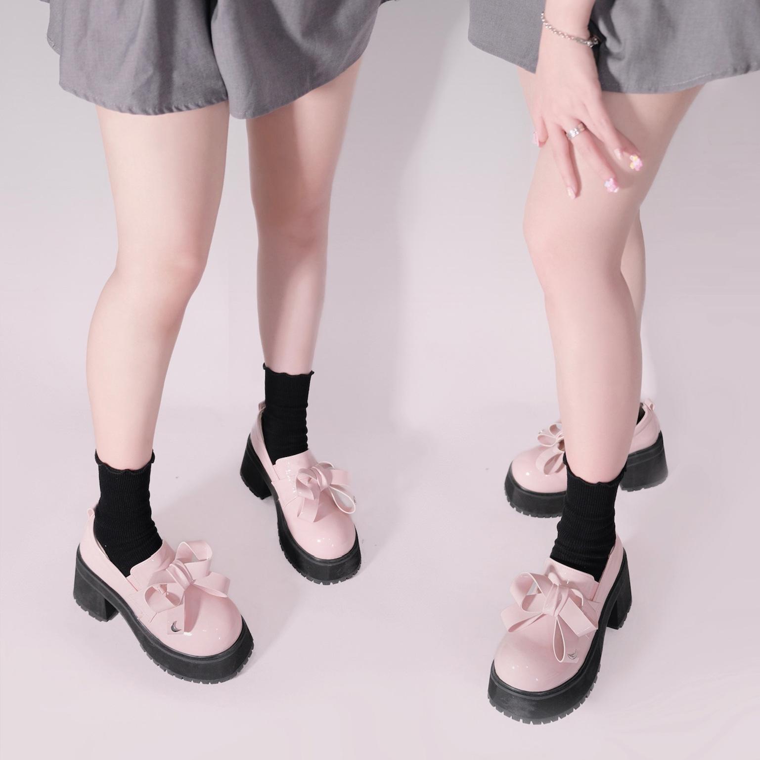 

Туфли в стиле Лолиты Mine JK Uniform Shoes Повседневные туфли на платформе Muffin Shoes Round Head Single Shoes 35