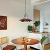 New Chinese Style Minimalist Wood Grain Chandelier for Dining, Bedside, or Bar