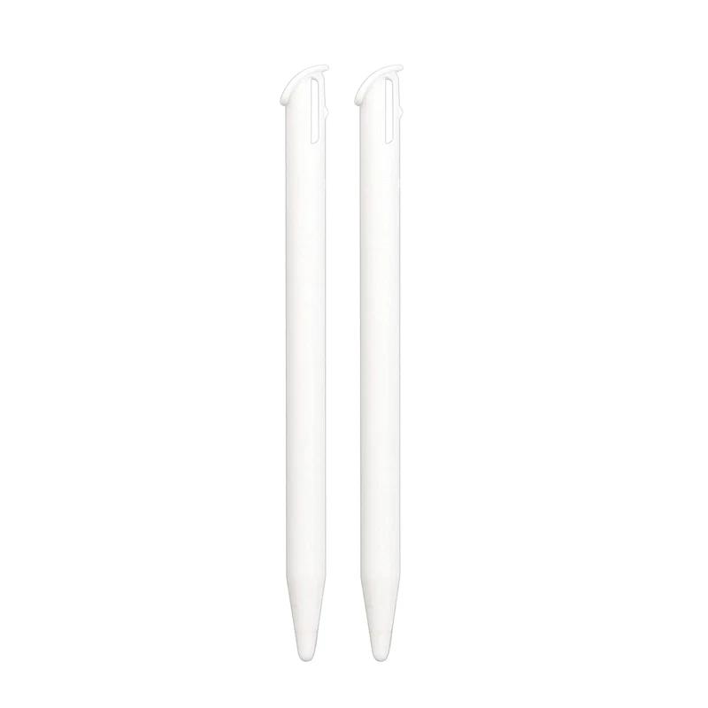 2pcs Stylus Pens for Gaming System New 3DS XL Gaming Console Replacement Pen Plastic Touch Screen Pen Black White