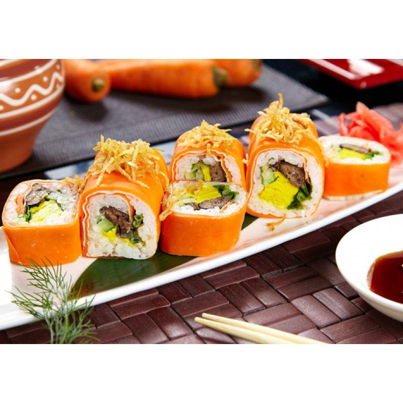 Delicious Sushi Catering Decorative Wall Art: Kraft Paper Framed Mural