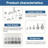 320pcs Premium Stainless Steel Screw and Nut Assortment Kit - Corrosion-Resistant, Snap-in Nuts, M2 To M5 Sizes - Ideal for DIY