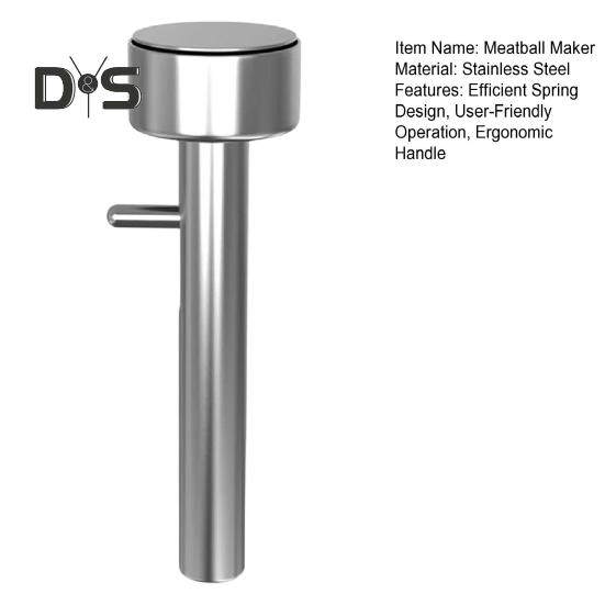 Köttbulls- och falafelmaskin för enkel skopa och släpp Ergonomiskt handtag Rostfri Non-stick Kulformare för Snabb Matformning Och Rengöring
