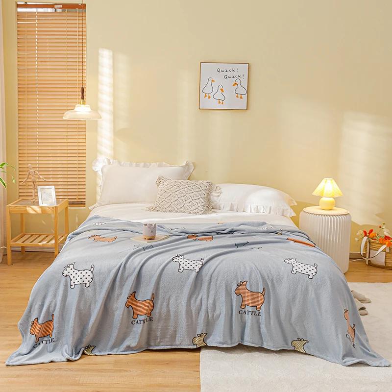 Stars Starry Sky Blanket Bedspread Warm Soft Flannel Print Throw Blankets Suitable for Sofa/Bed/Car Portable Blanket All Season