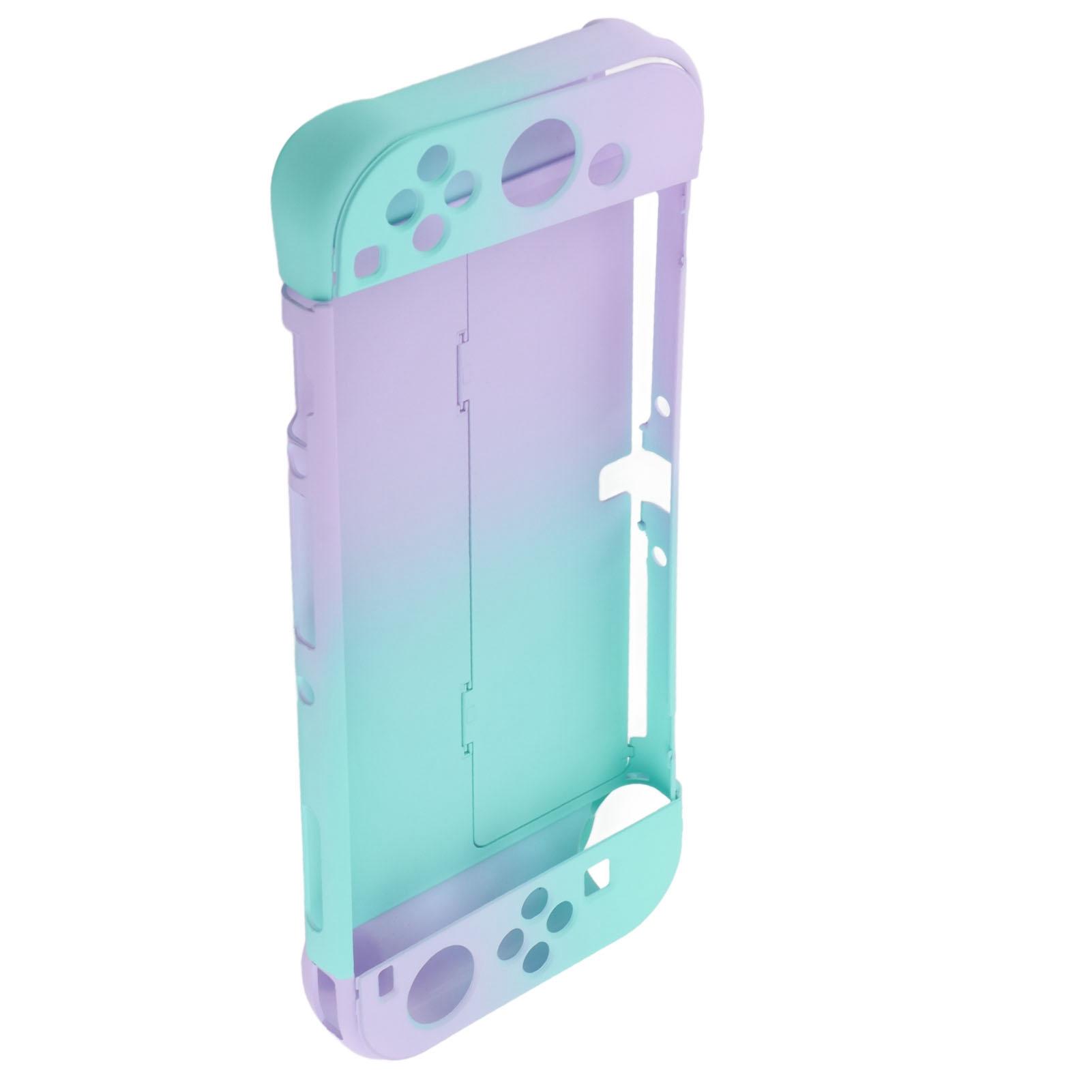 

для Switch OLED Защитный чехол Красивый градиентный цвет Легкий чехол-накладка для игровой консоли Фиолетовый