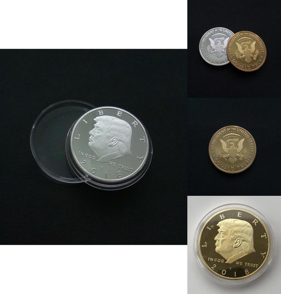 Premium Quality 2018 Us President Donald Trump Inaugural Gold Eagle Commemorative Novelty Coin For Collectors And Fans