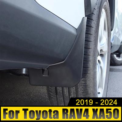 4Pcs ABS Car Mud Flaps Splash Guards Fender Durável Paralama Para Toyota RAV4 Híbrido 2019 2020 2021 2022 2023 2024 RAV 4 XA50