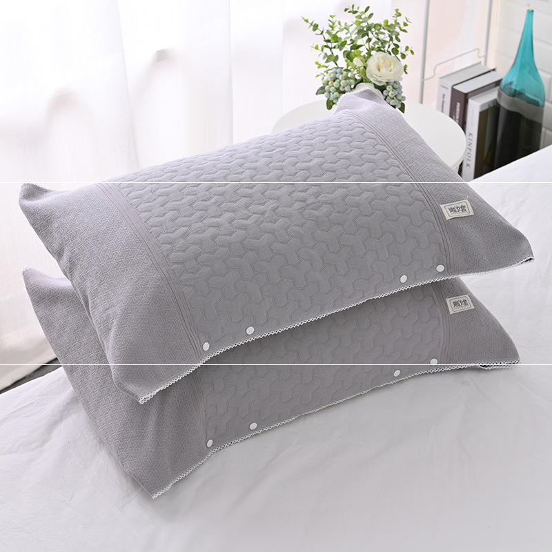 Buckle Design Can Be Fixed and Adjustable Non-slip Slip Off Pillowcase Single Gauze Pillow Cover Magic Pillow Cover Pillow Case