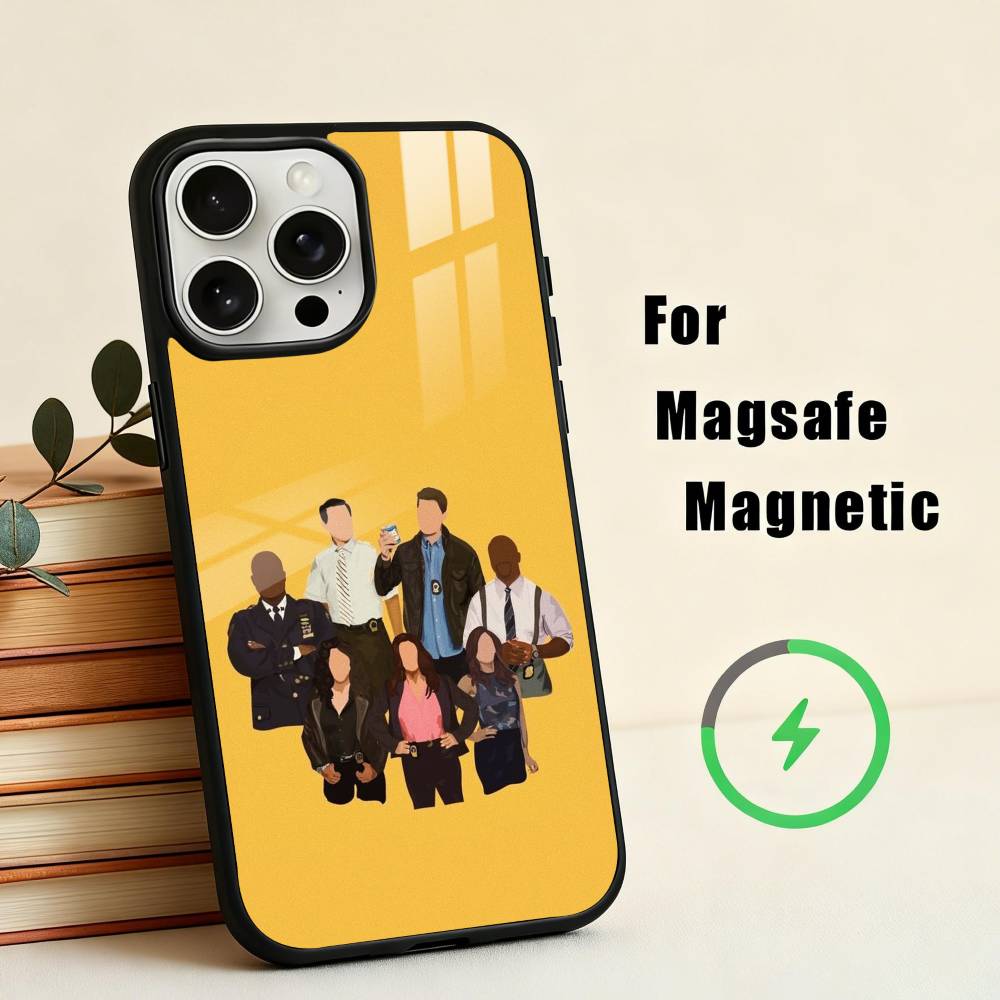 B-Brooklyn N-Nine 99 Phone Case For iPhone17,16,15,14,13,12,11 Plus,For Magnetic Wireless Charge Cover