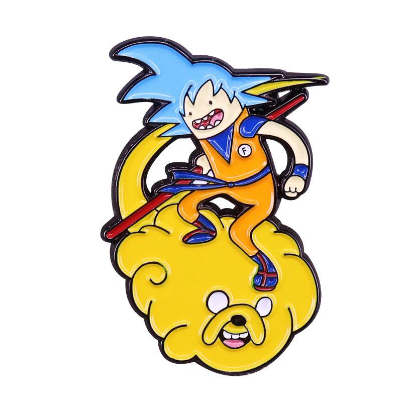 Anime Dragon Ball Enamel Pins Cute Goku Vegeta IV Piccolo Brooch Backpack Clothing Jewelry Metal Badge Accessories Gifts