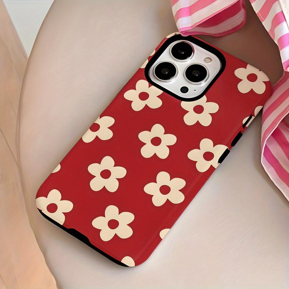 Phone Case For iPhone 17 17E 16 16E 15 14 13 12 11 Air Pro Max Plus Retro Daisy Flower Soft TPU Anti-slip Shockproof Cute Cover