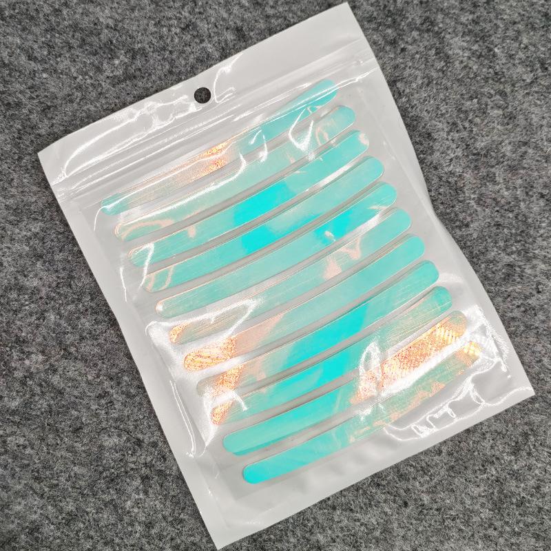 20Pc Car Wheel Hub Sticker Reflective Warning Stripes Driving Safety Tire Decor 3D Stickers for Motorcycles Bike Car Accessories