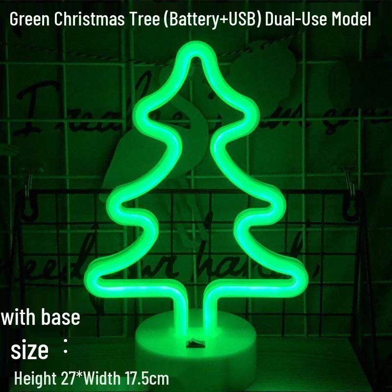 Lumière LED Néon Cactus & Flamant Rose pour Décorations de Fêtes