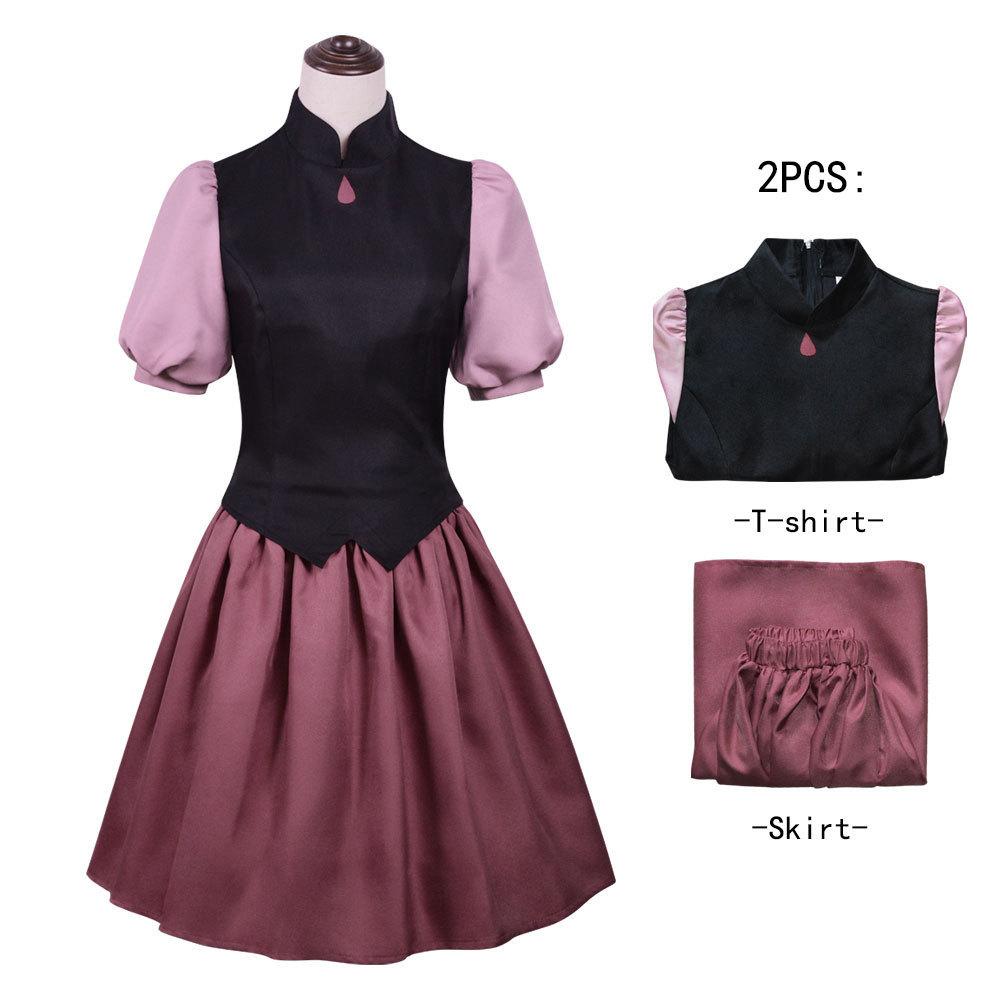 Costume Cosplay Uniforme Scolastica Amity Blight, Vestito Outfit Luz Noceda de La Casa delle Civette, Abbigliamento Role Play Anime Stile Edalyn