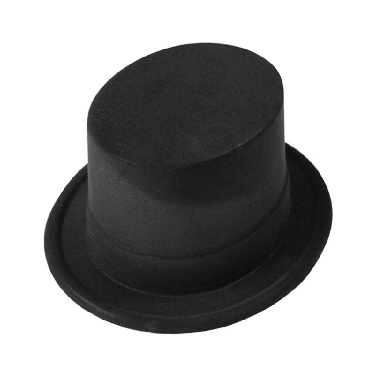 

Roll Trim Panama Hat Flat Top Hat Adult Unisex Magician Hat Masquerades Headwear 1