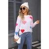 New Spring Collection: Heart-shaped Valentine's Day Mini Heart-shaped Sweater, Round-neck Knitted Pullover Sweater for Women